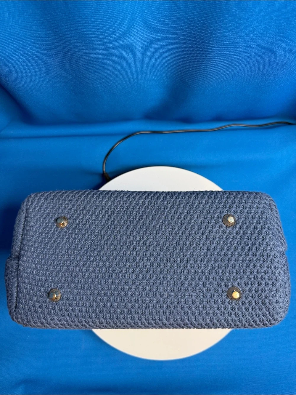 NEW / NWT MARTHA STEWART CROCHET TYPE LARGE COSMETIC CASE / MAKEUP / MAKE-UP BAG